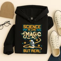 Science Is Like Magic But Real Funny Science Hoodie