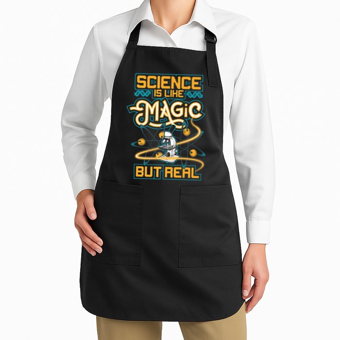 Science Is Like Magic But Real Funny Science Apron