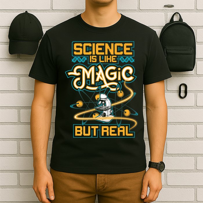 Science Is Like Magic But Real Funny Science T-Shirt