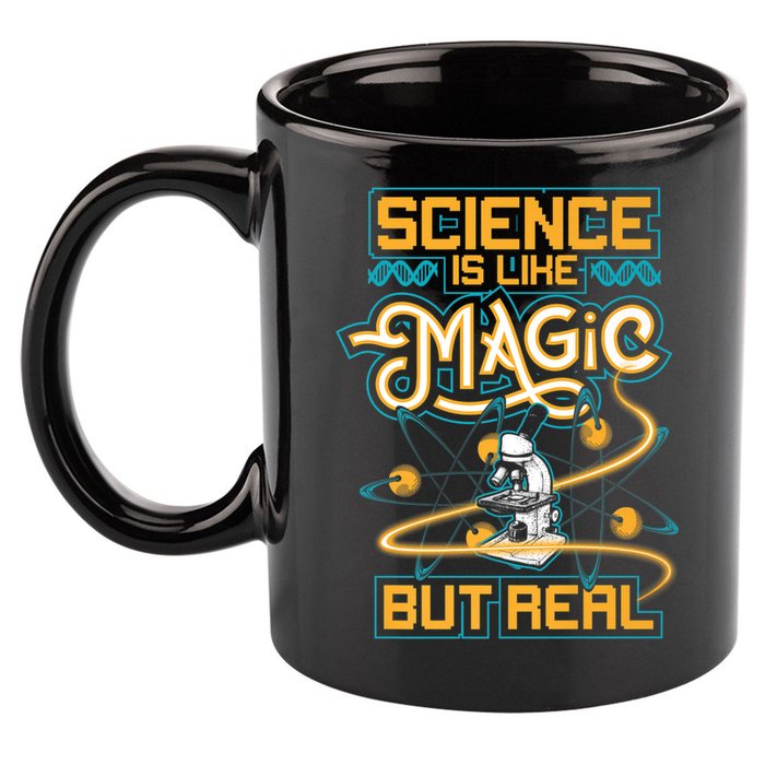 Science Is Like Magic But Real Funny Science 11oz C Handle Ceramic Mug