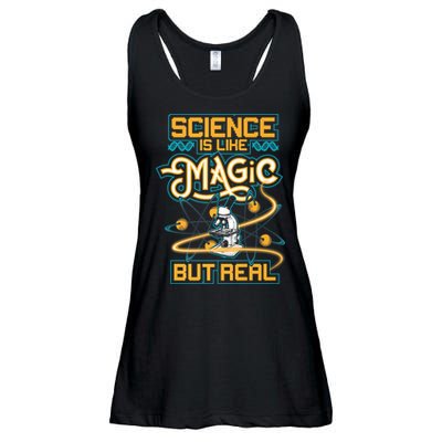 Science Is Like Magic But Real Funny Science Ladies Essential Flowy Tank
