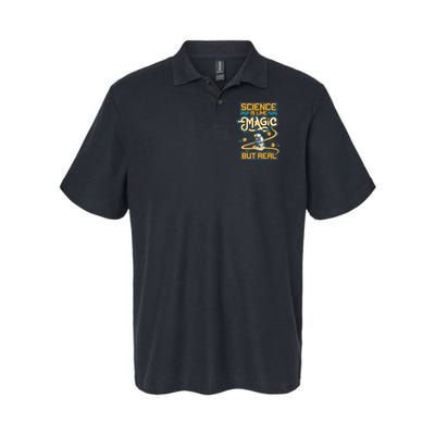 Science Is Like Magic But Real Funny Science Softstyle Adult Sport Polo