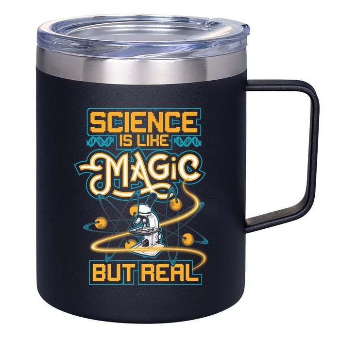 Science Is Like Magic But Real Funny Science 12oz Stainless Steel Coffee Mug
