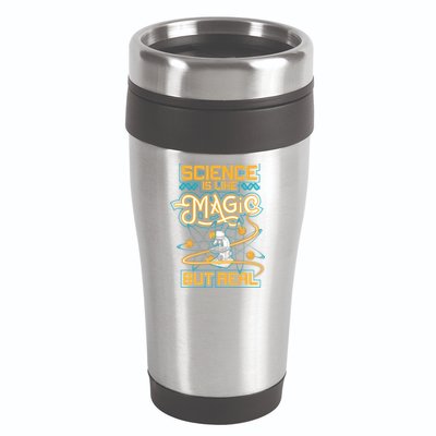 Science Is Like Magic But Real Funny Science 16oz Travel Tumbler