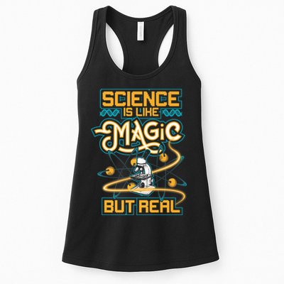Science Is Like Magic But Real Funny Science Womens Tank Top
