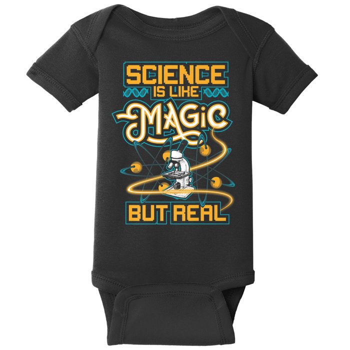 Science Is Like Magic But Real Funny Science Baby Bodysuit