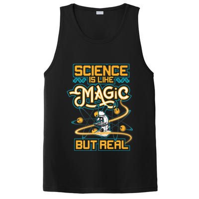 Science Is Like Magic But Real Funny Science PosiCharge Competitor Tank