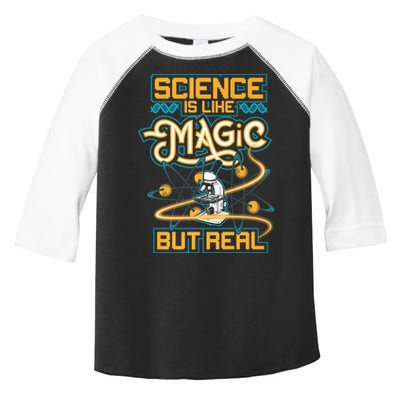 Science Is Like Magic But Real Funny Science Toddler Fine Jersey T-Shirt