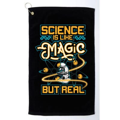 Science Is Like Magic But Real Funny Science Golf Towel
