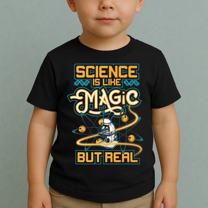 Science Is Like Magic But Real Funny Science Toddler T-Shirt