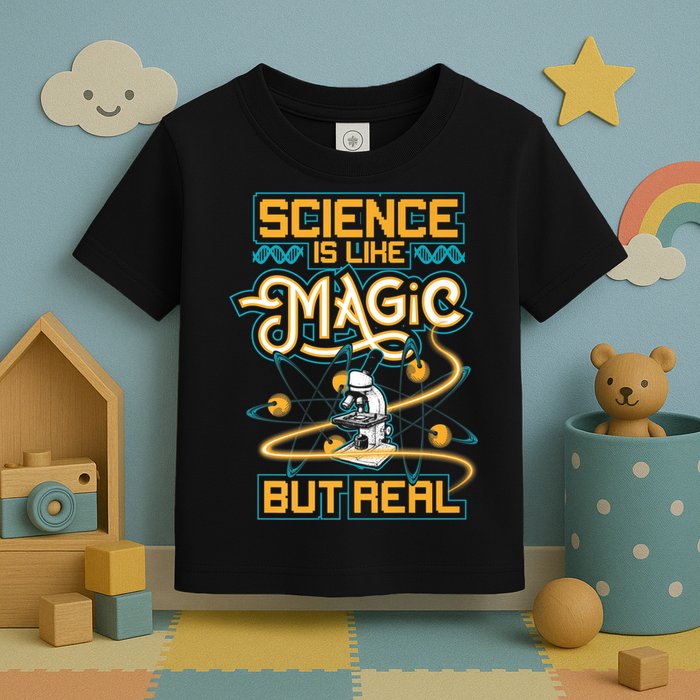 Science Is Like Magic But Real Funny Science Toddler T-Shirt