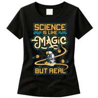 Science Is Like Magic But Real Funny Science Womens T-Shirt