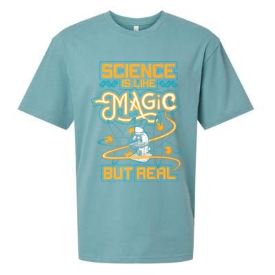 Science Is Like Magic But Real Funny Science Sueded Cloud Jersey T-Shirt
