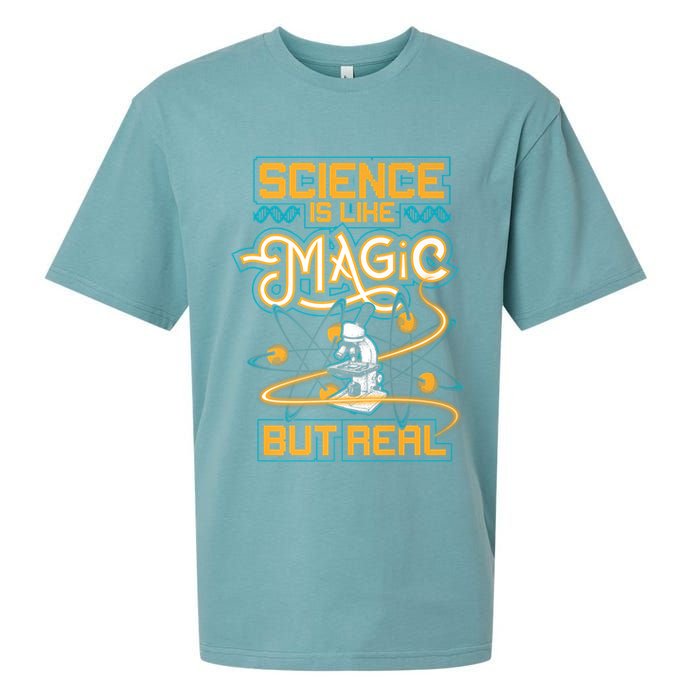 Science Is Like Magic But Real Funny Science Sueded Cloud Jersey T-Shirt