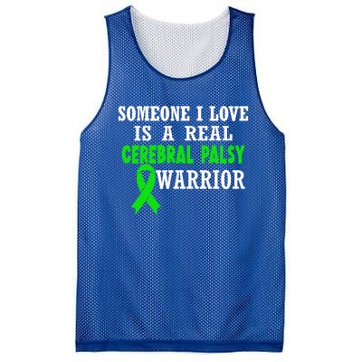 Someone I Love Cerebral Palsy Warrior Cerebral Palsy Ribbon Gift Mesh Reversible Basketball Jersey Tank