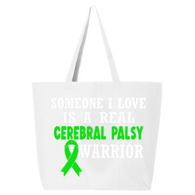 Someone I Love Cerebral Palsy Warrior Cerebral Palsy Ribbon Gift 25L Jumbo Tote