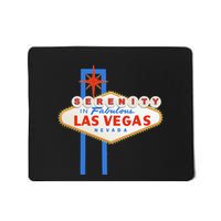Serenity In Las Vegas Welcome Sign Aa Na Clean & Sober Mousepad