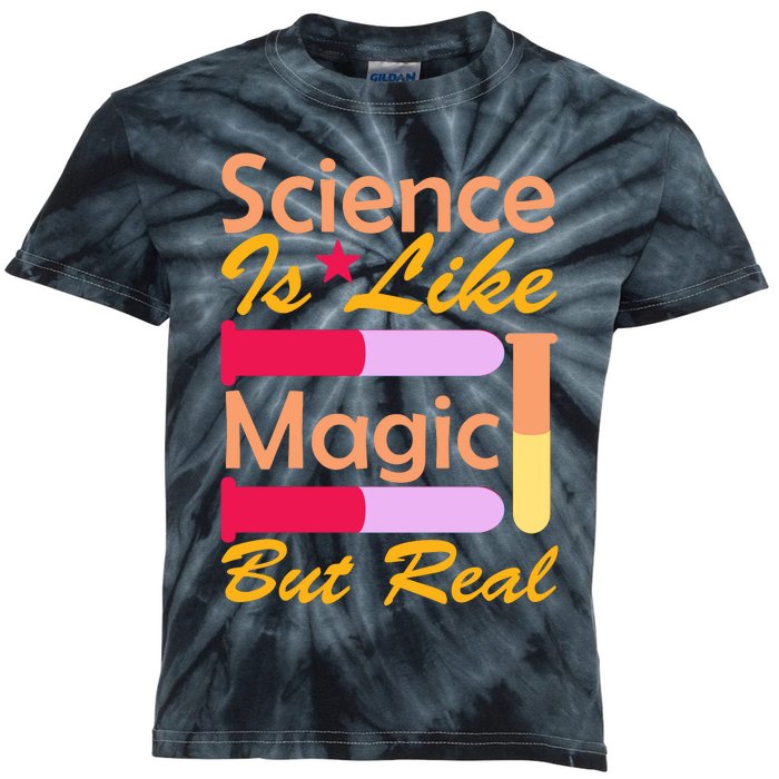 Science Is Like Magic But Real Kids Tie-Dye T-Shirt