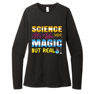 Science ItS Like Magic But Real Graphic Womens CVC Long Sleeve Shirt