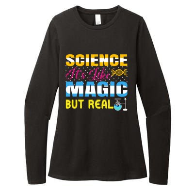 Science ItS Like Magic But Real Graphic Womens CVC Long Sleeve Shirt