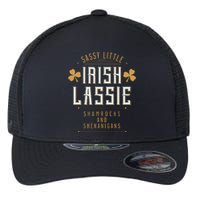 Sassy Irish Lassy Funny St Patricks Day Flexfit Unipanel Trucker Cap