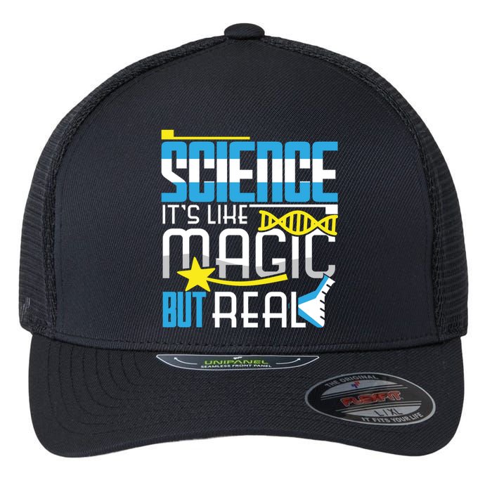 Science: ItS Like Magic But Real Flexfit Unipanel Trucker Cap