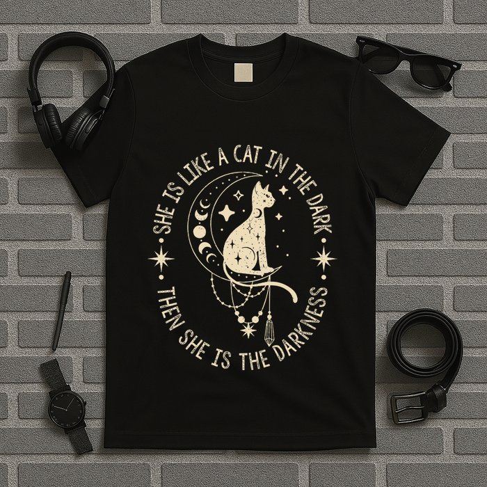 She Is Like A Cat In The Dark Then She Is The Darkness T-Shirt