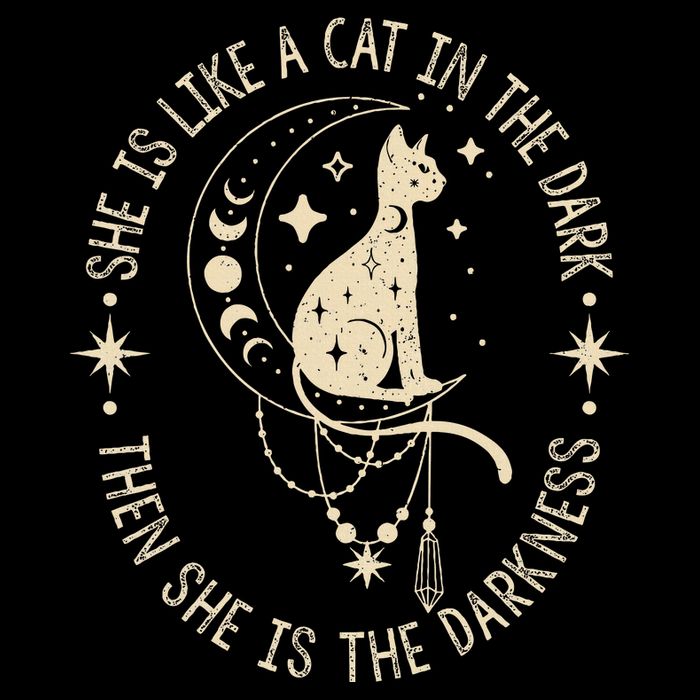 She Is Like A Cat In The Dark Then She Is The Darkness T-Shirt