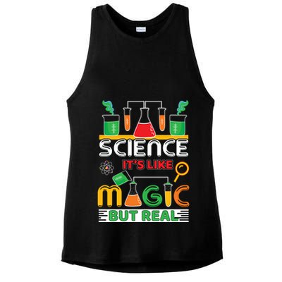 Science: ItS Like Magic But Real Ladies PosiCharge Tri-Blend Wicking Tank