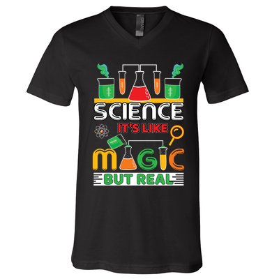 Science: ItS Like Magic But Real V-Neck T-Shirt