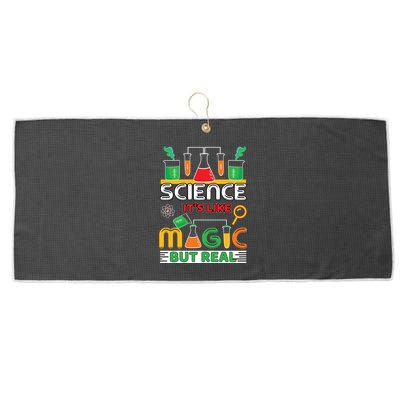 Science: ItS Like Magic But Real Large Microfiber Waffle Golf Towel