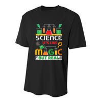 Science: ItS Like Magic But Real Youth Performance Sprint T-Shirt