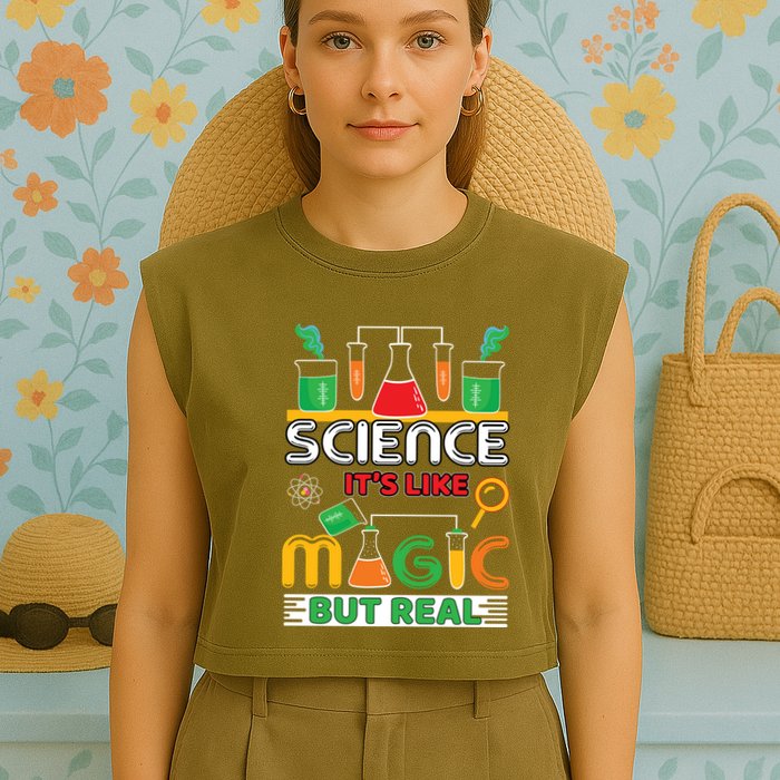 Science: ItS Like Magic But Real Garment-Dyed Women's Muscle Tee