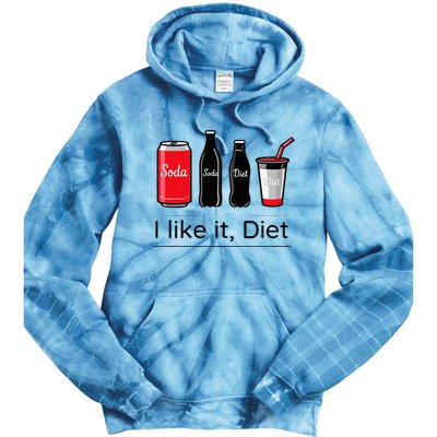 Soda I Like It Diet Essentials Morning Beverage Love Tie Dye Hoodie