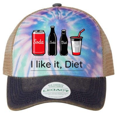 Soda I Like It Diet Essentials Morning Beverage Love Legacy Tie Dye Trucker Hat