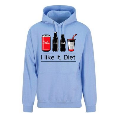 Soda I Like It Diet Essentials Morning Beverage Love Unisex Surf Hoodie