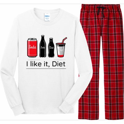 Soda I Like It Diet Essentials Morning Beverage Love Long Sleeve Pajama Set