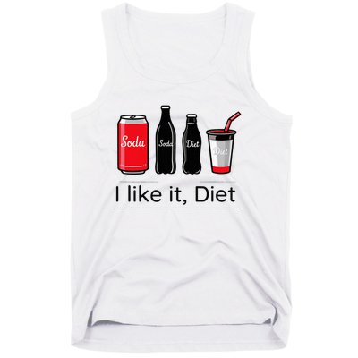 Soda I Like It Diet Essentials Morning Beverage Love Tank Top