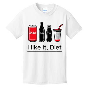 Soda I Like It Diet Essentials Morning Beverage Love Kids T-Shirt