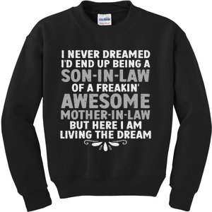 Son In Law Art From Mother In Law For Son In Law Kids Sweatshirt