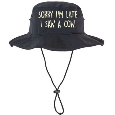 Sorry I'm Late I Saw A Cow Funny cows lovers Bucket Hat