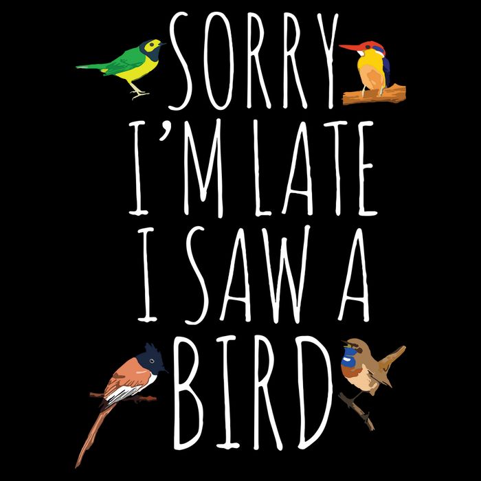 Sorry Im Late I Saw A Bird Cute Bird Lover Birding City Backpack