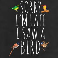 Sorry Im Late I Saw A Bird Cute Bird Lover Birding 11oz C Handle Ceramic Mug