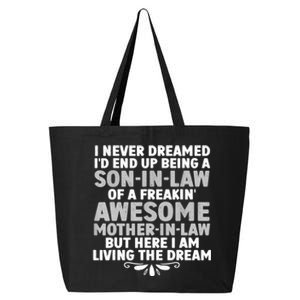 Son In Law Art From Mother In Law For Son In Law 25L Jumbo Tote