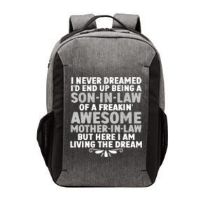 Son In Law Art From Mother In Law For Son In Law Vector Backpack