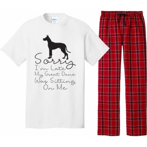 Sorry Im Late My Great Dane Was Sitting On Me Great Dane Pajama Set