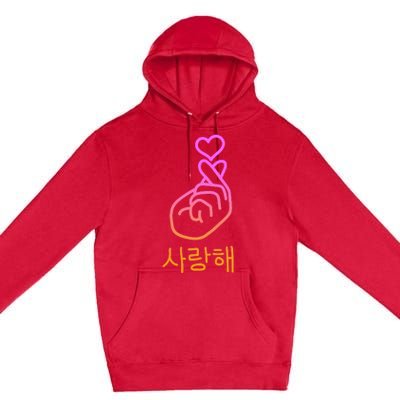 Saranghae I Love You Premium Pullover Hoodie