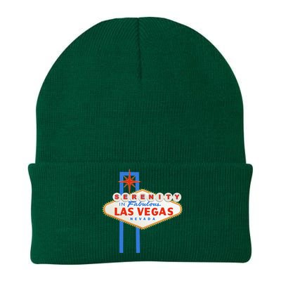 Serenity In Las Vegas Welcome Sign Aa Na Clean & Sober Knit Cap Winter Beanie