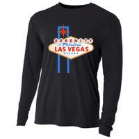 Serenity In Las Vegas Welcome Sign Aa Na Clean & Sober Cooling Performance Long Sleeve Crew