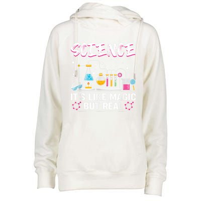 Science Its Like Magic But Real Womens Funnel Neck Pullover Hood